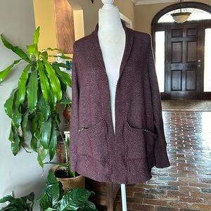 Simply Noelle open batwing sleeve cardigan szM